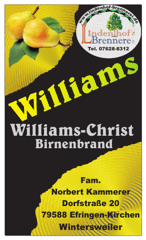 Williams-Christ  Birnenbrand